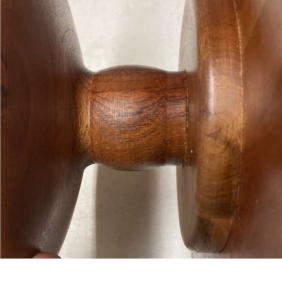 NEW! 11" Wooden Cake Stand, Hearth and Hand. Sturdy Country Table Display - Picture 4 of 6